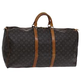 Louis Vuitton-LOUIS VUITTON Monogram Keepall 60 Boston Bag M41422 LV Auth 117008-Monogram
