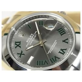 Rolex-ROLEX Datejust 41 Slate Romain Bracelet Oyster 126300 '25 inutilisé Hommes-Argenté