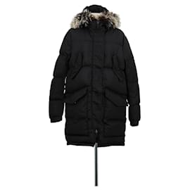 Yves Salomon-Puffer jacket-Black