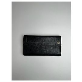 Vintage Loewe Madrid Leather Wallet Black Black
