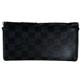 Vintage Louis Vuitton Damier Monogram ID Halter Schwarz