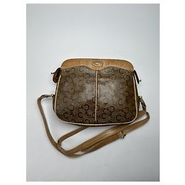 Céline Bolsa de couro monograma Triomphe vintage da Celine Paris Marrom