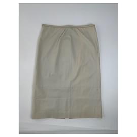 Gucci-GUCCI Skirts T.international M Cotton - elasthane-Beige