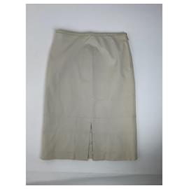 Gucci-GUCCI Skirts T.international M Cotton - elasthane-Beige