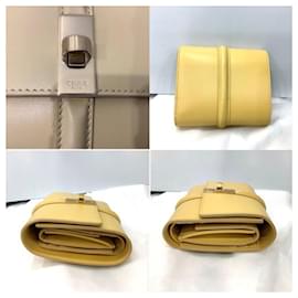Céline-Celine Small Trifold Wallet-Yellow