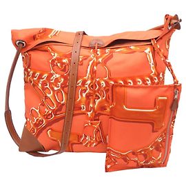 Hermès Borsa a Spalla Donna Hermes Silky City MM Arancione