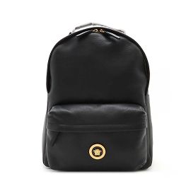 Versace Medusa Leder-Rucksack Schwarz