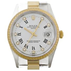 Rolex-Montre pour homme Rolex Oyster Perpetual Date 10P Diamant N Série 1991-Autre
