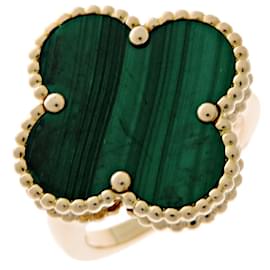 Van Cleef & Arpels-Van Cleef & Arpels Magic Alhambra Malachite Band Ring-Other