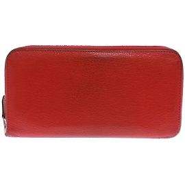 Hermès Hermes Azap Long Wallet in Red Chevre Leather Red