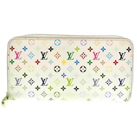 Louis Vuitton-Louis Vuitton Zippy Wallet in Monogram Multicolore-White