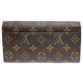Louis Vuitton-Louis Vuitton Portefeuille Sarah Men's Long Wallet-Brown