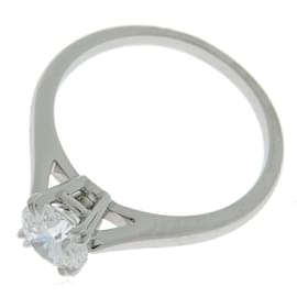 Harry Winston-Harry Winston Solitaire Diamond Band Ring-Other