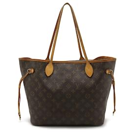 Louis Vuitton-Louis Vuitton Monogram Neverfull MM Tote Bag-Brown