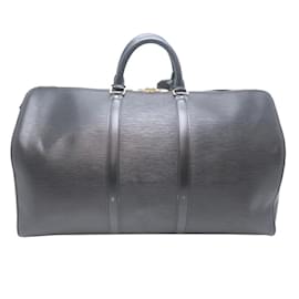 Louis Vuitton-Louis Vuitton Keepall 50 Boston Bag-Black