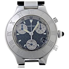Cartier-Cartier Must 21 Vingtean Chronoscuff Men's Watch W10125U2-Other