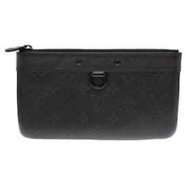 Louis Vuitton-Louis Vuitton Pochette Discovery PM Men's Pouch-Black