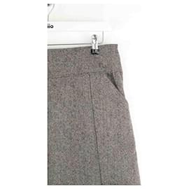 Louis Vuitton-Wool skirt-Brown