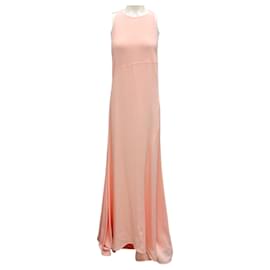 ワンピース Jil Sander Pastel pink crepe long dress Jil Sander Women Pastel Pink Crepe Long Dress | ModeSens