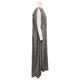 Autre Marque-Hatch Black / Beige Printed Long Cape Dress-Black