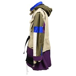 Sacai-Veste Melton Sacai en laine beige-Beige