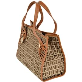 Fendi-Fendi Zucchino Handbag-Brown