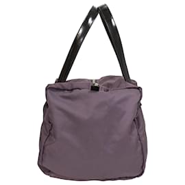 Prada-Prada Tessuto Small Duffle Bag in Purple Nylon-Purple