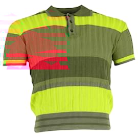 Autre Marque-Wales Bonner Sun Colour-blocked Polo Shirt In Multicolor Cotton-Multiple colors