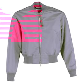 Acne-Acne Studios Bomber Jacket In Pink Nylon-Brown,Pink
