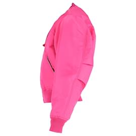 Acne-Acne Studios Bomber Jacket In Pink Nylon-Brown,Pink