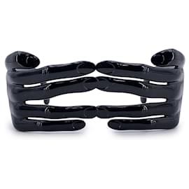 Jeremy Scott-by Linda Farrow Black JS/HANDS/1 Hands Sunglasses-Golden