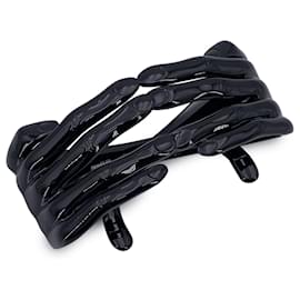 Jeremy Scott-by Linda Farrow Black JS/HANDS/1 Hands Sunglasses-Golden