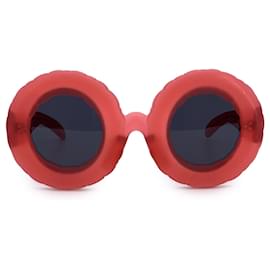 Jeremy Scott-by Linda Farrow Red Oversize JSPool/1 Sunglasses 145 mm-Red