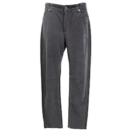 Brunello Cucinelli-Brunello Cucinelli Corduroy Trousers in Black Cotton-Black