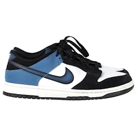 Nike-Nike Dunk Low-Top Sneakers in Industrial Blue Leather-Blue