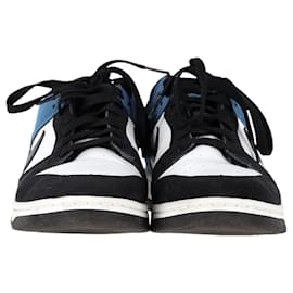Nike-Nike Dunk Low-Top Sneakers in Industrial Blue Leather-Blue