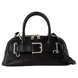 Autre Marque-Zip Brocle Mini Shoulder Bag - Osoi - Leather - Black-Black