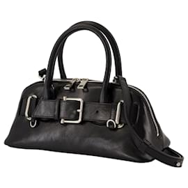 Autre Marque-Zip Brocle Mini Shoulder Bag - Osoi - Leather - Black-Black