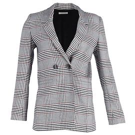 Anine Bing Madeleine Blazer in Grey Wool Grey