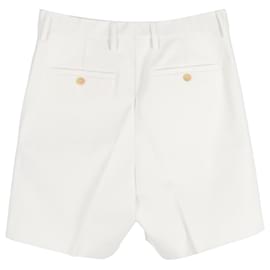 Alexander Mcqueen-Alexander McQueen Tailored Shorts in White Cotton -White