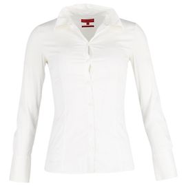 Hugo de Hugo Boss Camisa de botones en algodón blanco Blanco