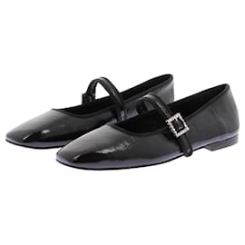 Autre Marque-NON SIGNE / UNSIGNED Flats T.EU 39 Patent leather-Black