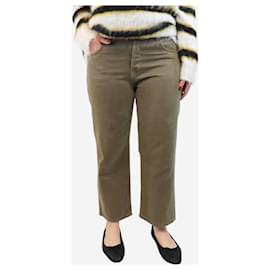 Autre Marque-Khaki wide-leg jeans - size UK 10-Brown