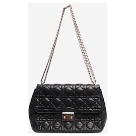 Christian Dior-Black Miss Dior leather shoulder bag-Black