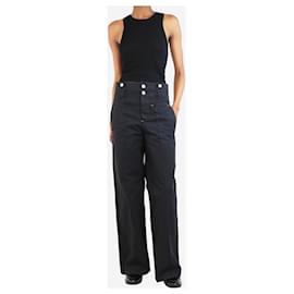 Isabel Marant-Black wide leg trousers - size UK 6-Black