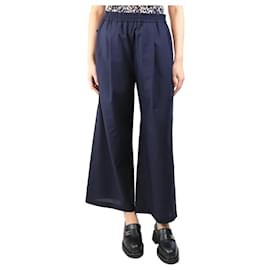 Autre Marque-Navy wide-leg pants - size UK 8-Blue