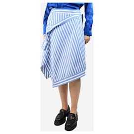 JW Anderson-Blue and white striped skirt - size UK 8-Blue