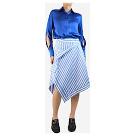 JW Anderson-Blue and white striped skirt - size UK 8-Blue