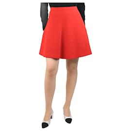 Miu Miu-Red wool mini skirt - UK 8-Red