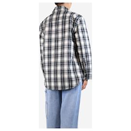 Autre Marque-Black and cream fleece-lined check shacket - size S-Black